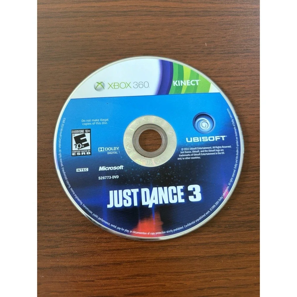 Just Dance 3‎ (Microsoft Xbox 360, 2011) Video Game Disc Only